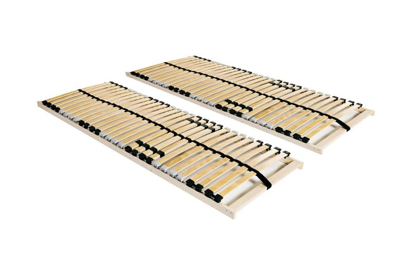 Spilebaser 2 stk med 28 lameller 7 soner 70x200 cm - Møbler - Senger - Sengetilbehør & sengegavl - Ribbebunn