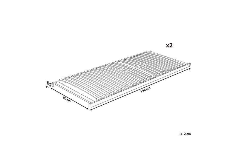 Sengebunn med lameller Vouziers - 160x200 cm - Møbler - Senger - Sengetilbehør & sengegavl - Ribbebunn