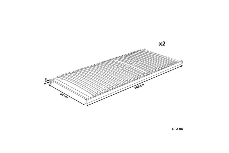 Sengebunn med lameller Vouziers - 160x200 cm - Møbler - Senger - Sengetilbehør & sengegavl - Ribbebunn