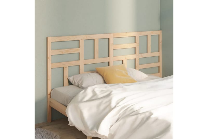 Sengegavl 206x4x104 cm heltre furu - Brun - Møbler - Senger - Sengetilbehør & sengegavl - Sengegavl