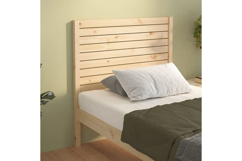 Sengegavl 81x4x100 cm heltre furu - Brun - Møbler - Senger - Sengetilbehør & sengegavl - Sengegavl