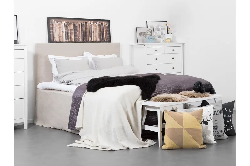 Ava Sengegavl 180 cm - Beige - Møbler - Senger - Sengetilbehør & sengegavl - Sengegavl