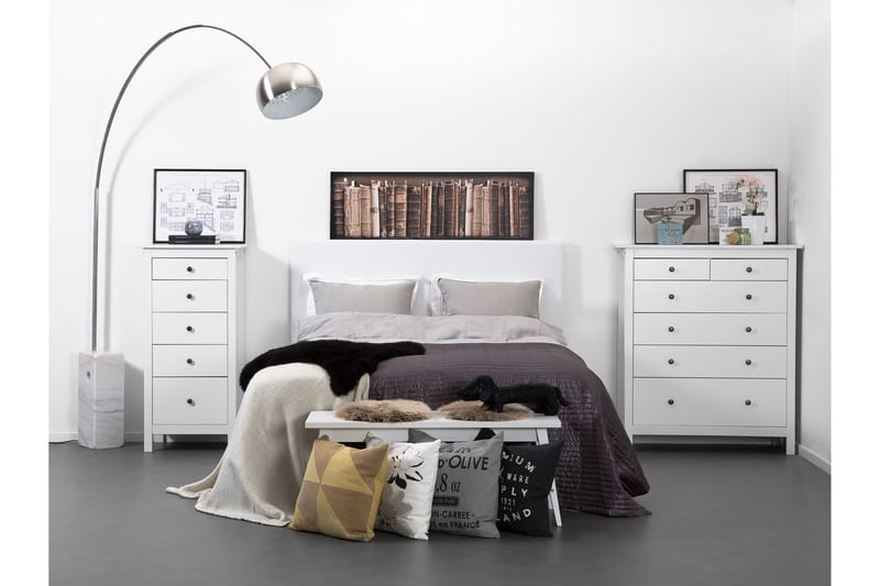 Ava Sengegavl 180 cm - Hvit - Møbler - Senger - Sengetilbehør & sengegavl - Sengegavl