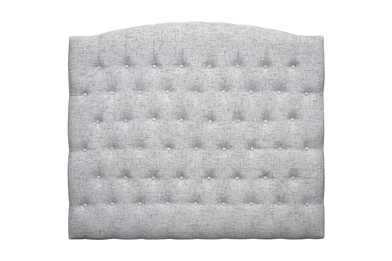 Belda Sengegavl 140 cm Buet, Lysegrå