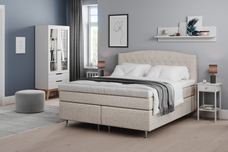 Belda Sengegavl 180 cm Buet - Beige - Møbler - Senger - Sengetilbehør & sengegavl - Sengegavl