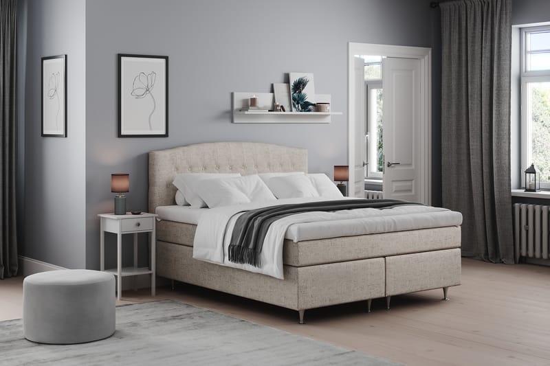 Belda Sengegavl 180 cm Buet - Beige - Møbler - Senger - Sengetilbehør & sengegavl - Sengegavl