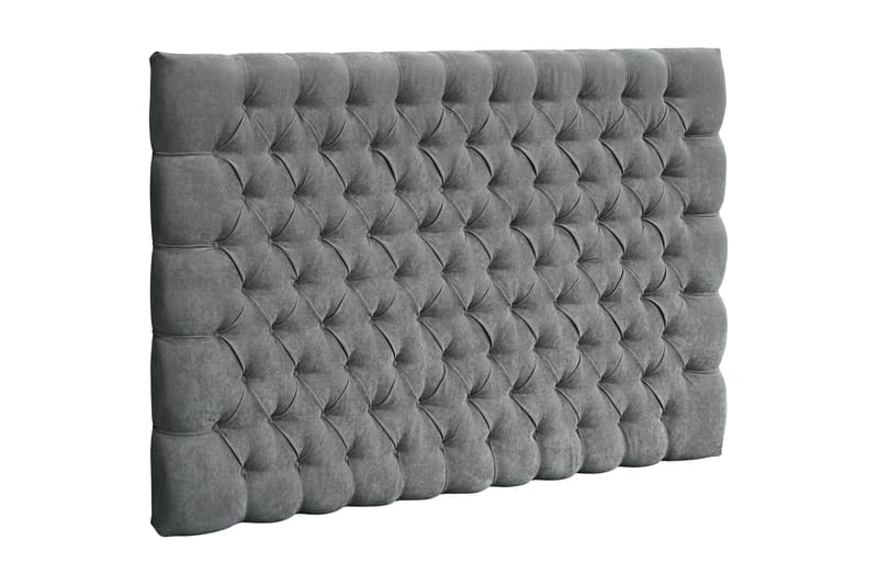 Celine Sengegavl 160 cm - Grå/Fløyel - Møbler - Senger - Sengetilbehør & sengegavl - Sengegavl