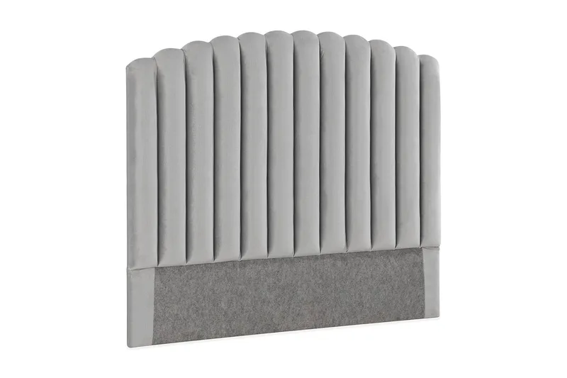 Davia Sengegavl 120 cm - Lysegrå/Fløyel - Møbler - Senger - Sengetilbehør & sengegavl - Sengegavl