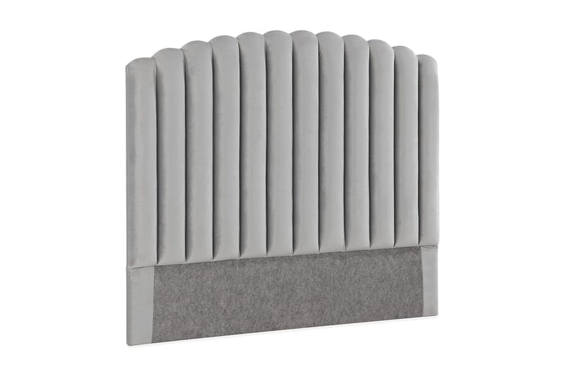 Davia Sengegavl 120 cm - Lysegrå/Fløyel - Møbler - Senger - Sengetilbehør & sengegavl - Sengegavl