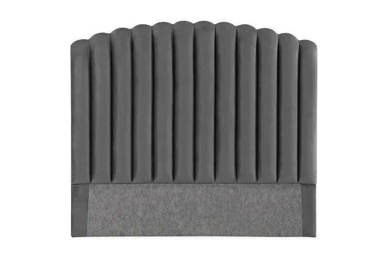 Davia Sengegavl 120 cm - Mørkegrå/Fløyel - Møbler - Senger - Sengetilbehør & sengegavl - Sengegavl