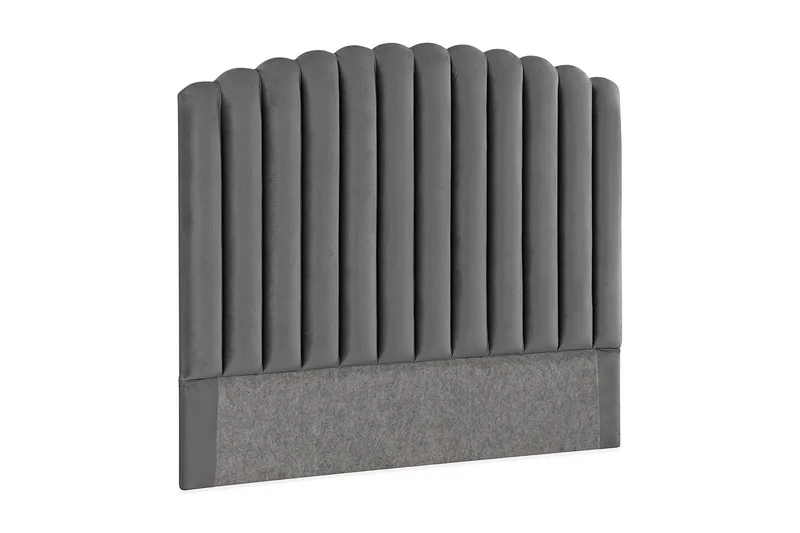 Davia Sengegavl 120 cm - Mørkegrå/Fløyel - Møbler - Senger - Sengetilbehør & sengegavl - Sengegavl