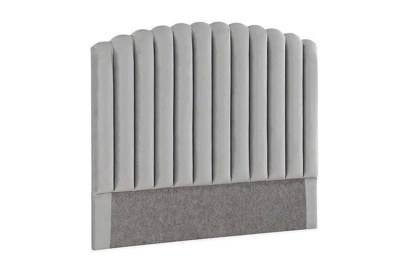 Davia Sengegavl 140 cm - Lysegrå/Fløyel - Møbler - Senger - Sengetilbehør & sengegavl - Sengegavl