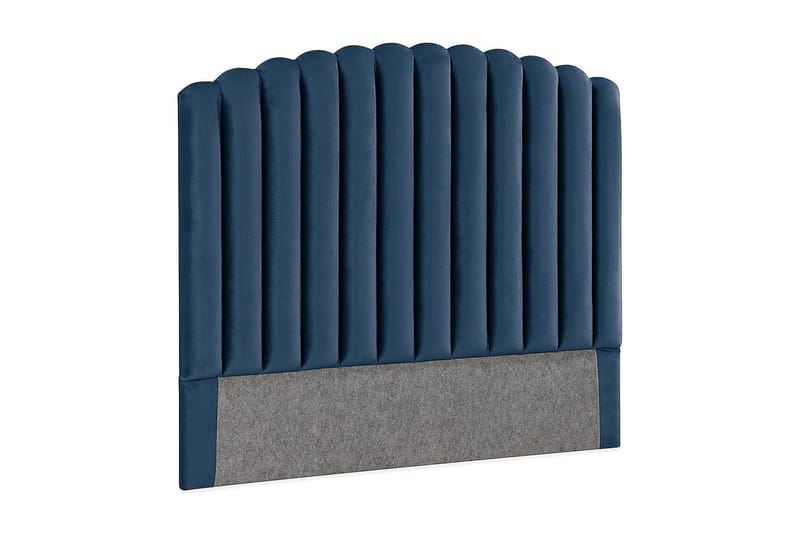 Davia Sengegavl 140 cm - Mørkeblå/Fløyel - Møbler - Senger - Sengetilbehør & sengegavl - Sengegavl