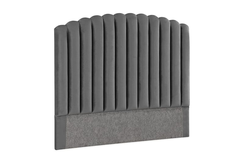 Davia Sengegavl 140 cm - Mørkegrå/Fløyel - Møbler - Senger - Sengetilbehør & sengegavl - Sengegavl