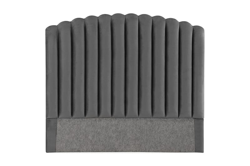 Davia Sengegavl 140 cm - Mørkegrå/Fløyel - Møbler - Senger - Sengetilbehør & sengegavl - Sengegavl