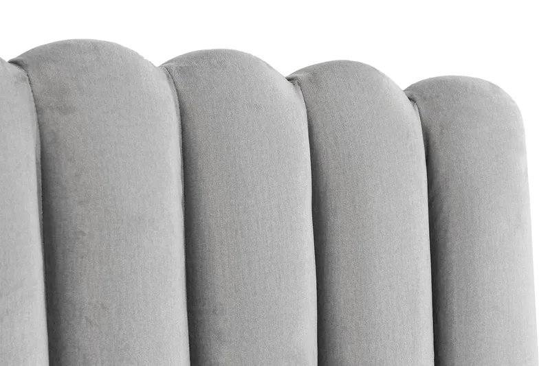 Davia Sengegavl 160 cm - Lysegrå/Fløyel - Møbler - Senger - Sengetilbehør & sengegavl - Sengegavl