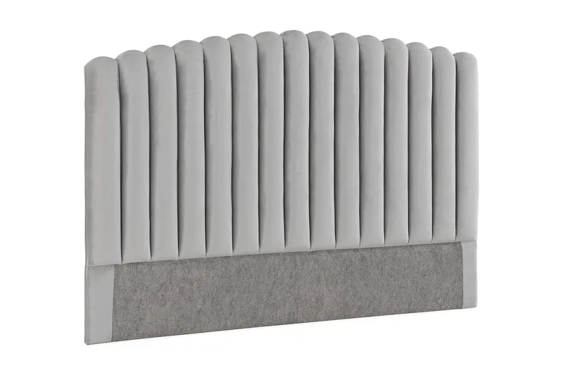 Davia Sengegavl 160 cm - Lysegrå/Fløyel - Møbler - Senger - Sengetilbehør & sengegavl - Sengegavl