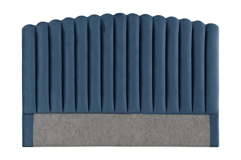 Davia Sengegavl 160 cm - Mørkeblå/Fløyel - Møbler - Senger - Sengetilbehør & sengegavl - Sengegavl