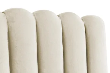 Davia Sengegavl 180 cm - Beige/Fløyel - Møbler - Senger - Sengetilbehør & sengegavl - Sengegavl