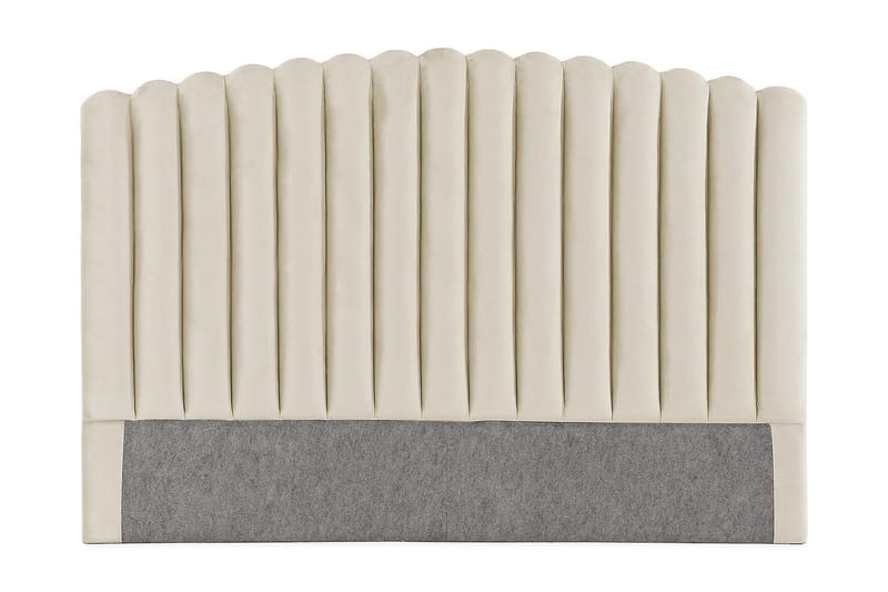 Davia Sengegavl 180 cm - Beige/Fløyel - Møbler - Senger - Sengetilbehør & sengegavl - Sengegavl