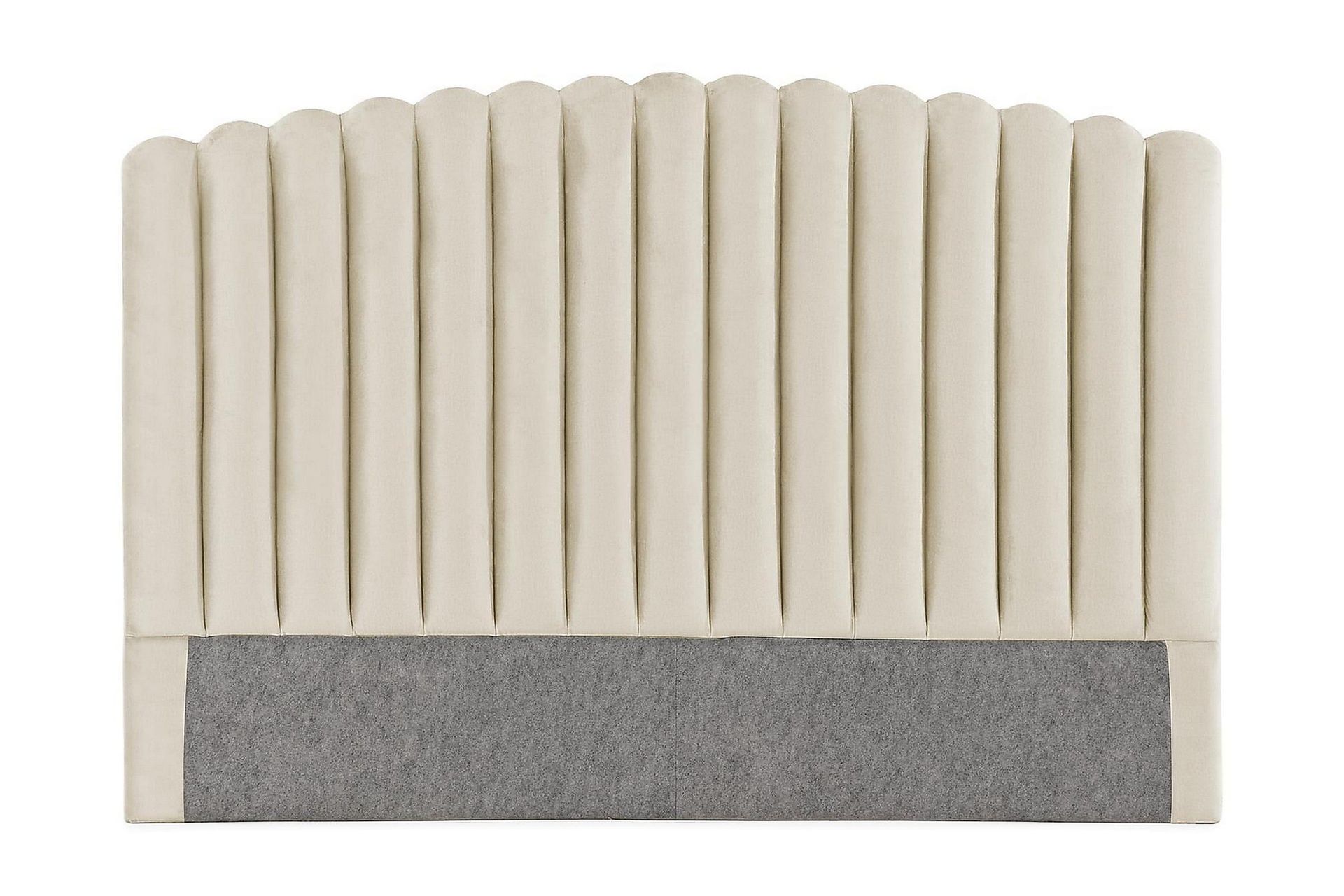 Davia Sengegavl 180 cm - Beige/Fløyel