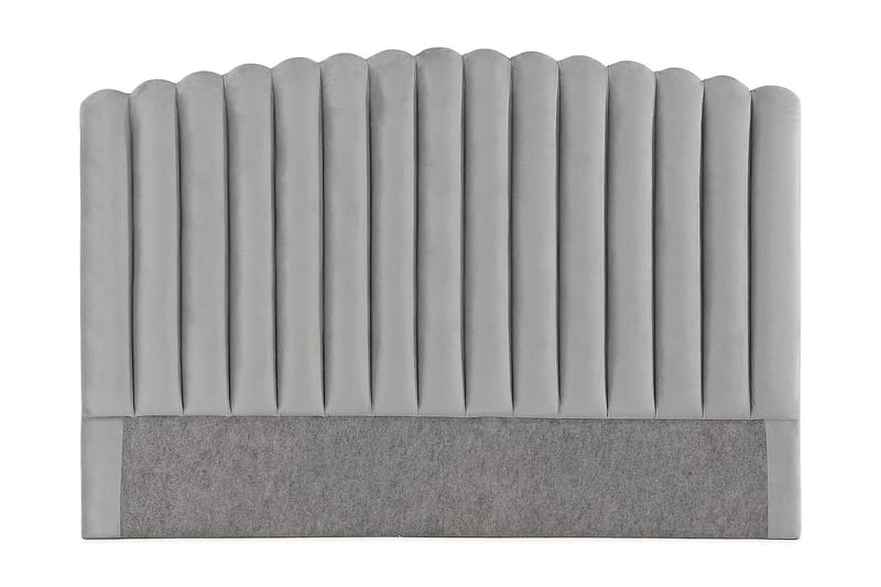 Davia Sengegavl 180 cm - Lysegrå/Fløyel - Møbler - Senger - Sengetilbehør & sengegavl - Sengegavl