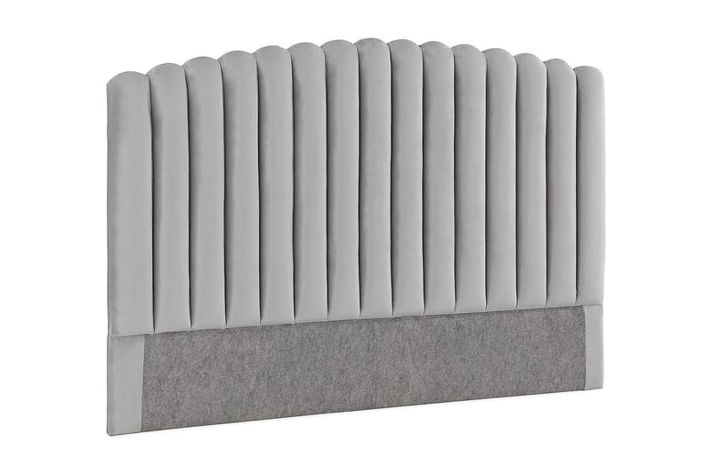 Davia Sengegavl 180 cm - Lysegrå/Fløyel - Møbler - Senger - Sengetilbehør & sengegavl - Sengegavl