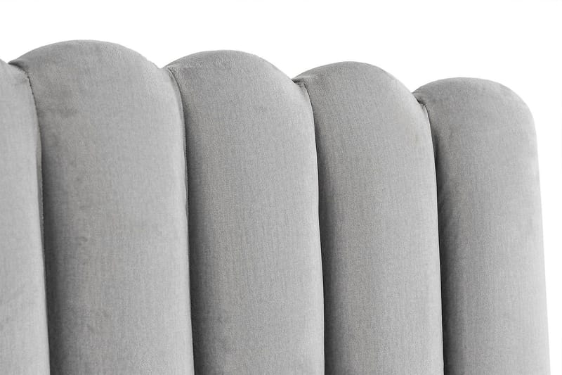 Davia Sengegavl 180 cm - Lysegrå/Fløyel - Møbler - Senger - Sengetilbehør & sengegavl - Sengegavl