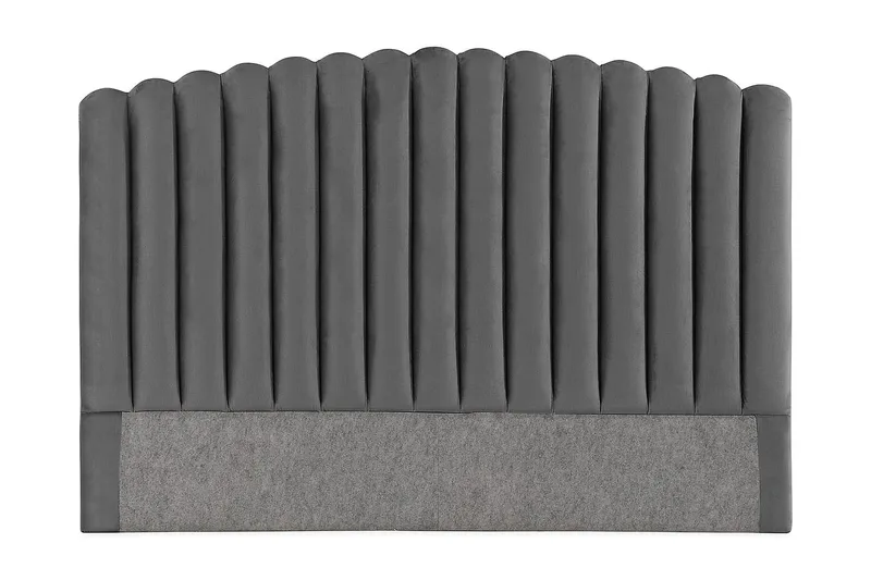 Davia Sengegavl 180 cm - Mørkegrå/Fløyel - Møbler - Senger - Sengetilbehør & sengegavl - Sengegavl