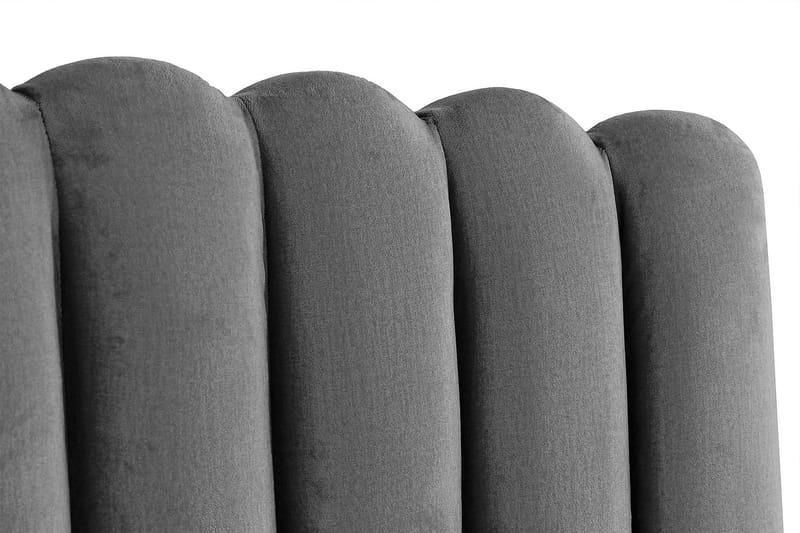 Davia Sengegavl 180 cm - Mørkegrå/Fløyel - Møbler - Senger - Sengetilbehør & sengegavl - Sengegavl