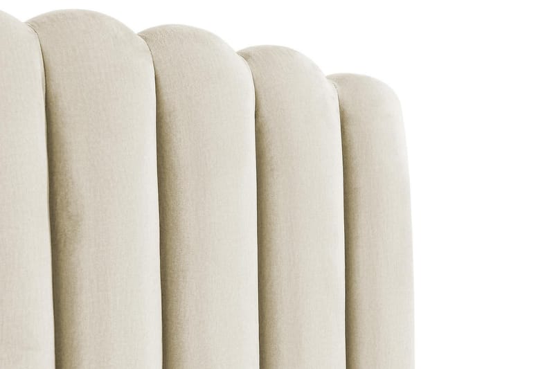 Davia Sengegavl Fløyel 140 cm - Beige / Lys - Møbler - Senger - Sengetilbehør & sengegavl - Sengegavl