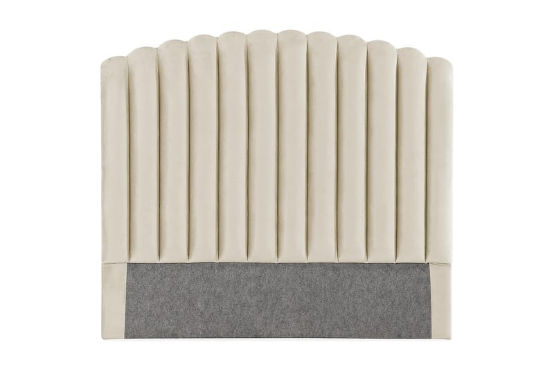 Davia Sengegavl Fløyel 140 cm - Beige / Lys - Møbler - Senger - Sengetilbehør & sengegavl - Sengegavl