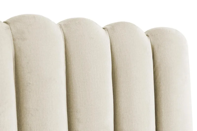Davia Sengegavl Fløyel 160 cm - Beige - Møbler - Senger - Sengetilbehør & sengegavl - Sengegavl