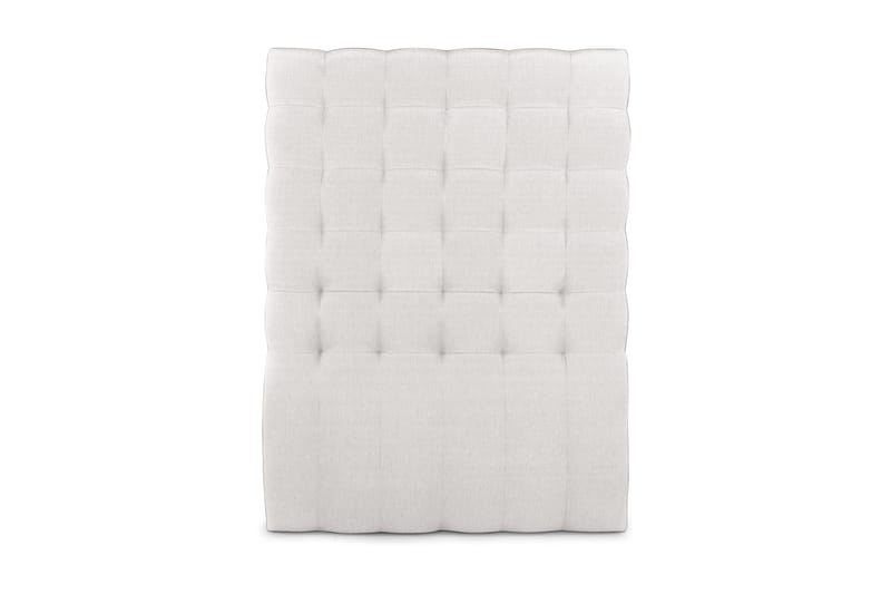 Elite Sengegavl 120 cm Rutemønstret Høy - Beige - Møbler - Senger - Sengetilbehør & sengegavl - Sengegavl