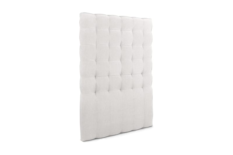 Elite Sengegavl 120 cm Rutemønstret Høy - Beige - Møbler - Senger - Sengetilbehør & sengegavl - Sengegavl