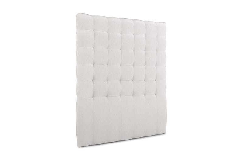 Elite Sengegavl 140 cm Rutemønstret Høy - Beige - Møbler - Senger - Sengetilbehør & sengegavl - Sengegavl