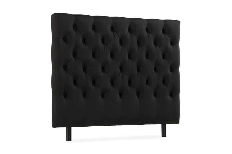 Ella Sengegavl Dypheftet 120cm - Svart - Møbler - Senger - Sengetilbehør & sengegavl - Sengegavl