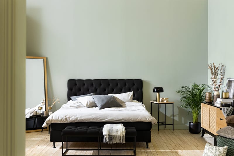 Ella Sengegavl Dypheftet 180cm - Svart - Møbler - Senger - Sengetilbehør & sengegavl - Sengegavl