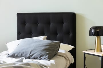 Ella Sengegavl med Knapper 90cm - Svart - Møbler - Senger - Sengetilbehør & sengegavl - Sengegavl