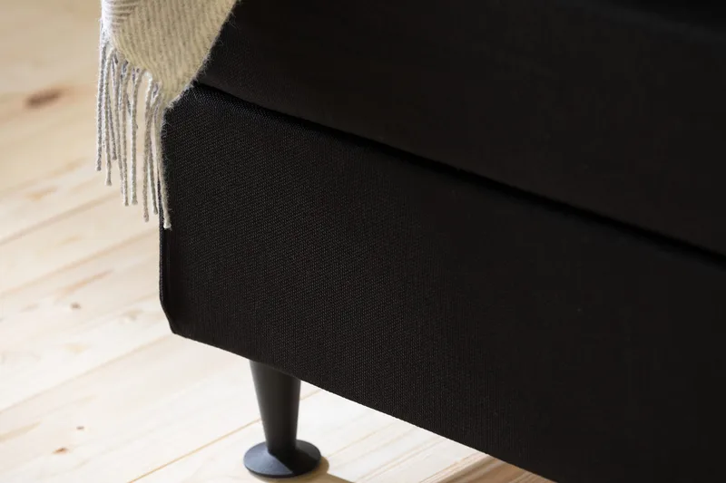 Ella Sengegavl med Knapper 90cm - Svart - Møbler - Senger - Sengetilbehør & sengegavl - Sengegavl