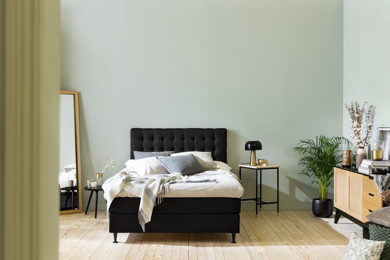 Ella Sengegavl Rutete 120cm - Svart - Møbler - Senger - Sengetilbehør & sengegavl - Sengegavl