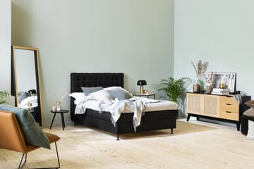 Ella Sengegavl Rutete 140cm - Svart - Møbler - Senger - Sengetilbehør & sengegavl - Sengegavl