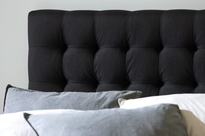 Ella Sengegavl Rutete 140cm - Svart - Møbler - Senger - Sengetilbehør & sengegavl - Sengegavl