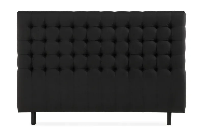 Ella Sengegavl Rutete 160cm, Svart