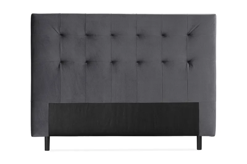 Happy Pluss Sengegavl 182x121 cm - Mørkegrå - Møbler - Senger - Sengetilbehør & sengegavl - Sengegavl