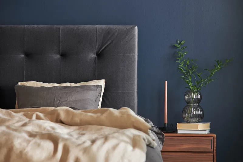 Happy Pluss Sengegavl 182x121 cm - Mørkegrå - Møbler - Senger - Sengetilbehør & sengegavl - Sengegavl