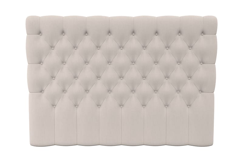 Hilton Lyx Sengegavl 210 cm Dypstiftet - Beige - Møbler - Senger - Sengetilbehør & sengegavl - Sengegavl