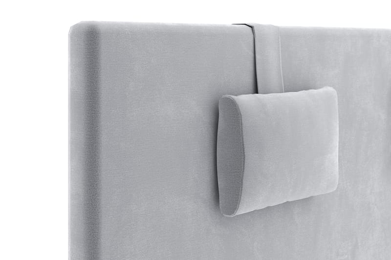 Hilton Velvet Smooth Gavl 180 - Lysegrå - Møbler - Senger - Sengetilbehør & sengegavl - Sengegavl