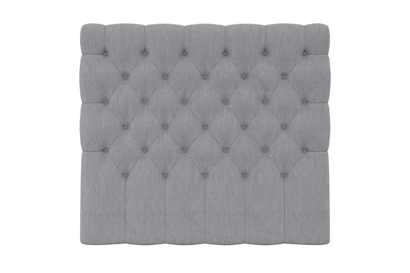 Hilton/Superior Sengegavl 120 cm Dypstiftet, Lysegrå