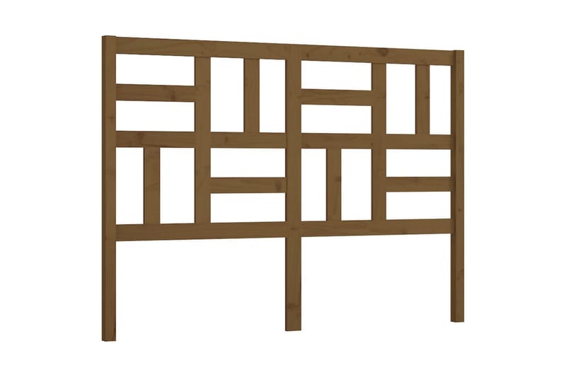 Sengegavl honningbrun 141x4x104 cm heltre furu - Brun - Møbler - Senger - Sengetilbehør & sengegavl - Sengegavl